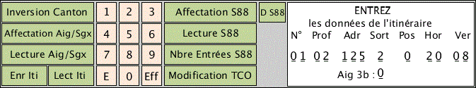renseigner les informations pour configurer une aiguille 2b