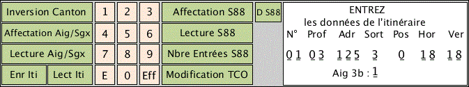 renseigner les informations pour configurer une aiguille 3b