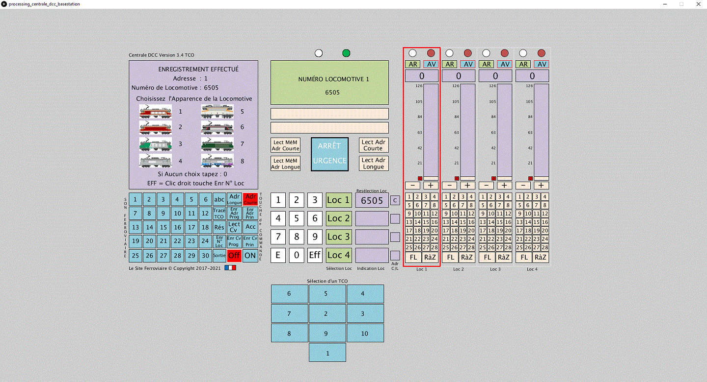 choix livree interface dcc