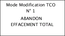 confirmation d'abandon d'effacement du tco