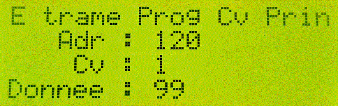 Envoie de la trame de programmation