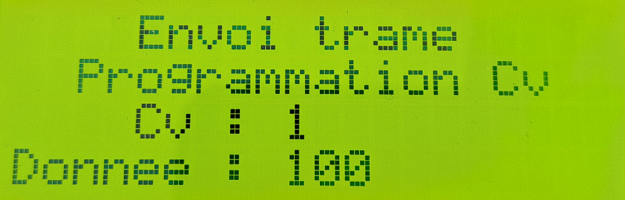 Envoie de la trame de programmation