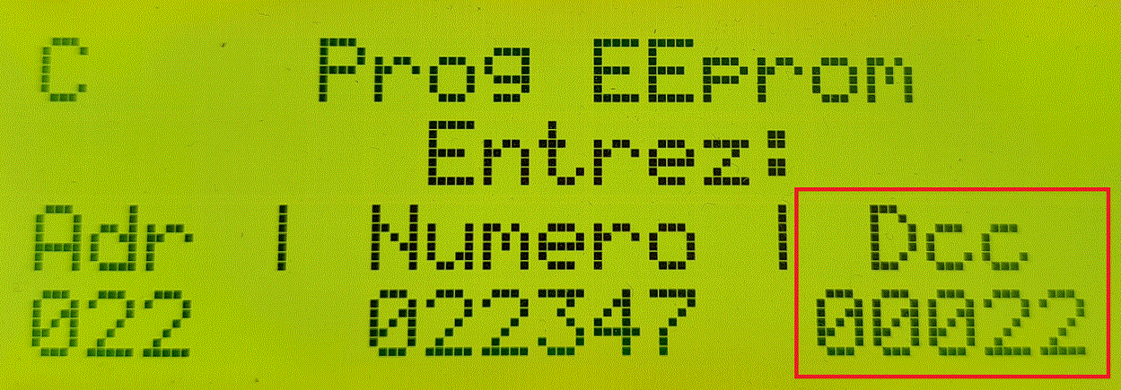 Enregistrement identique de l'adresse DCC