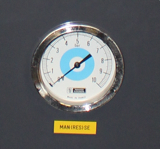 manometre reservoir de secours a  0
