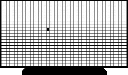 pixel sur l'ecran lcd