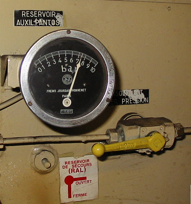 manometre reservoir de secours
