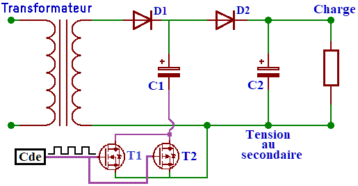 circuit a pompe de charge positif