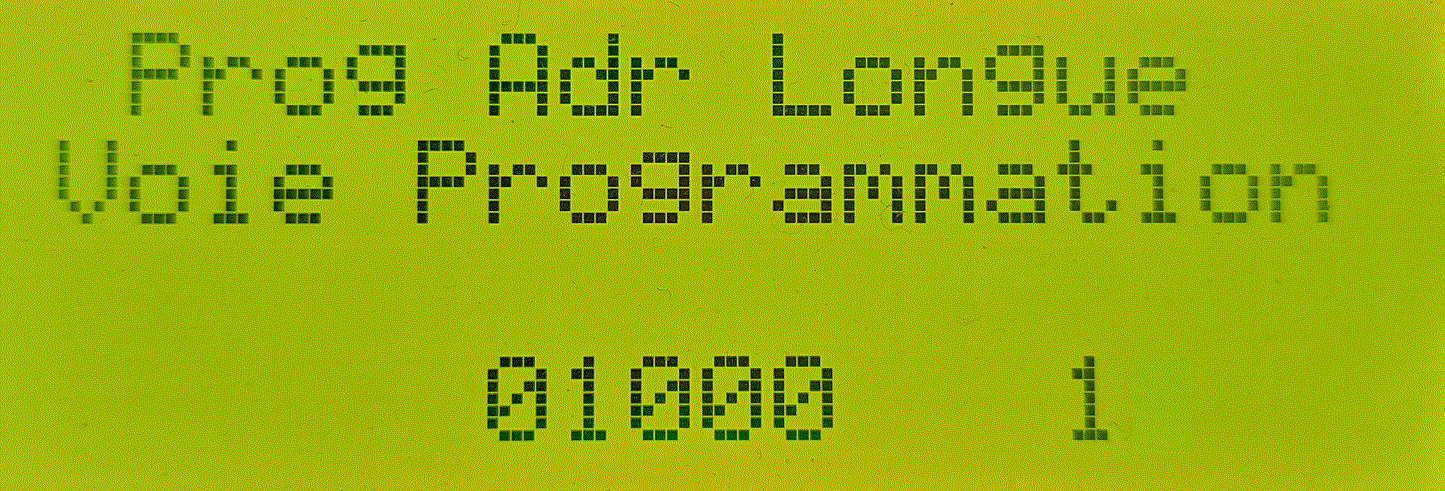 Programmation directe adresse longue