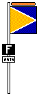 repere f avec bande jaune lumineuse
