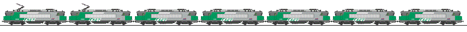 train de machine remorque par un um